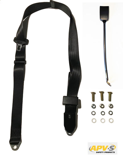 Non Retractable Lap Sash Belt 3.2M Floor Mounted 400Mm Right Hand
